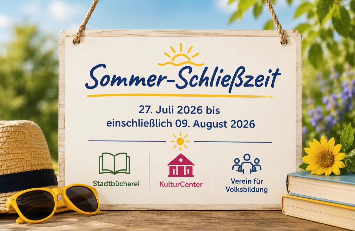 Sommerschließzeiten 2027
